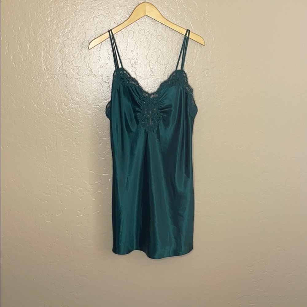 Vintage Victoria Secret nightgown green Medium